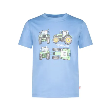 Salt and Pepper Jungen T-Shirt Traktor hellblau 128/134