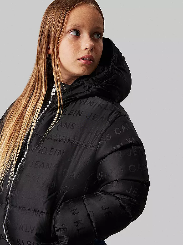 CALVIN KLEIN JEANS Mädchen Jacke schwarz