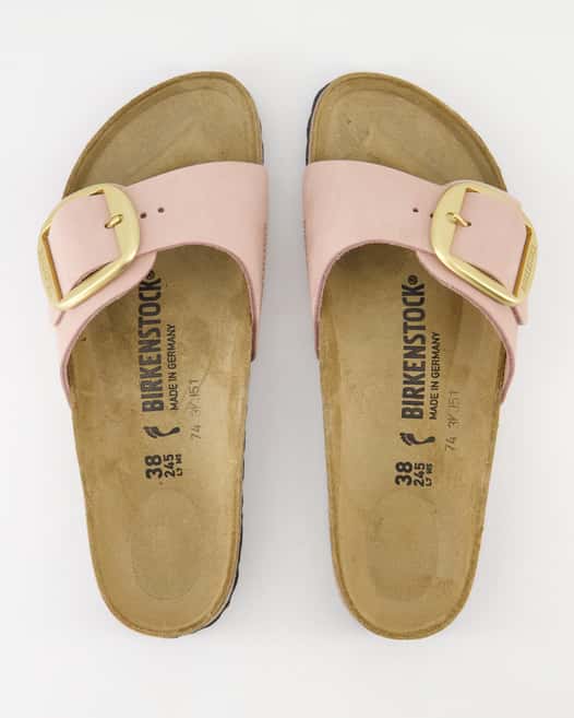 Birkenstock Madrid Big Buckle Pantoletten in Rosa