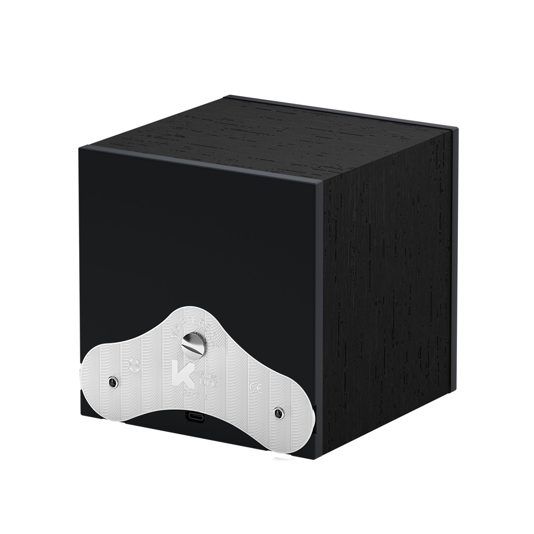 SwissKubik Masterbox Wenge-Holz Schwarz - 1 Uhr