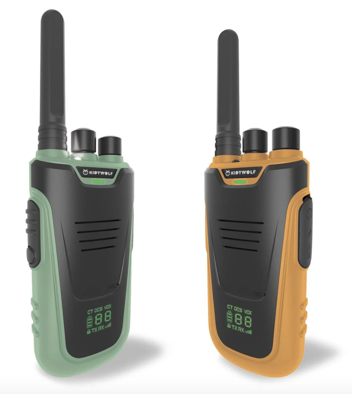 KidyWolf Kidywolf Kidytalk Walkie talkies groen-oranje