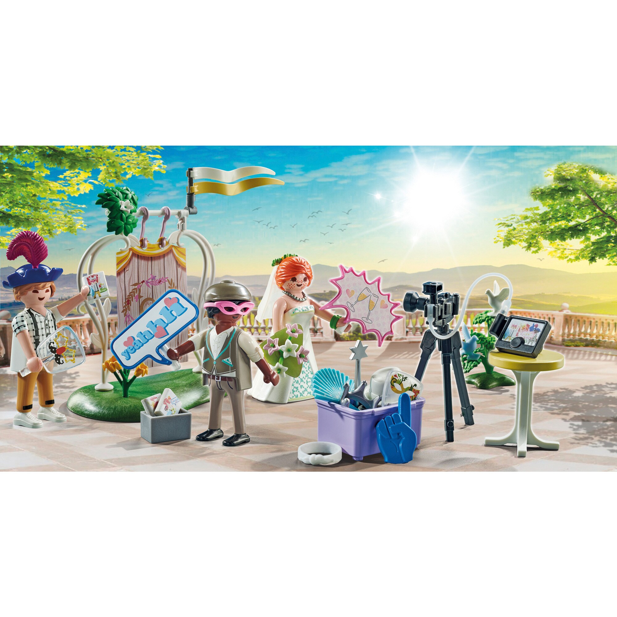 PLAYMOBIL Konstruktionsspielzeug City Life Hochzeits Fotobox