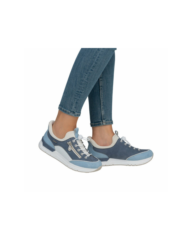 Rieker - Ready2go dame sneaker - blå