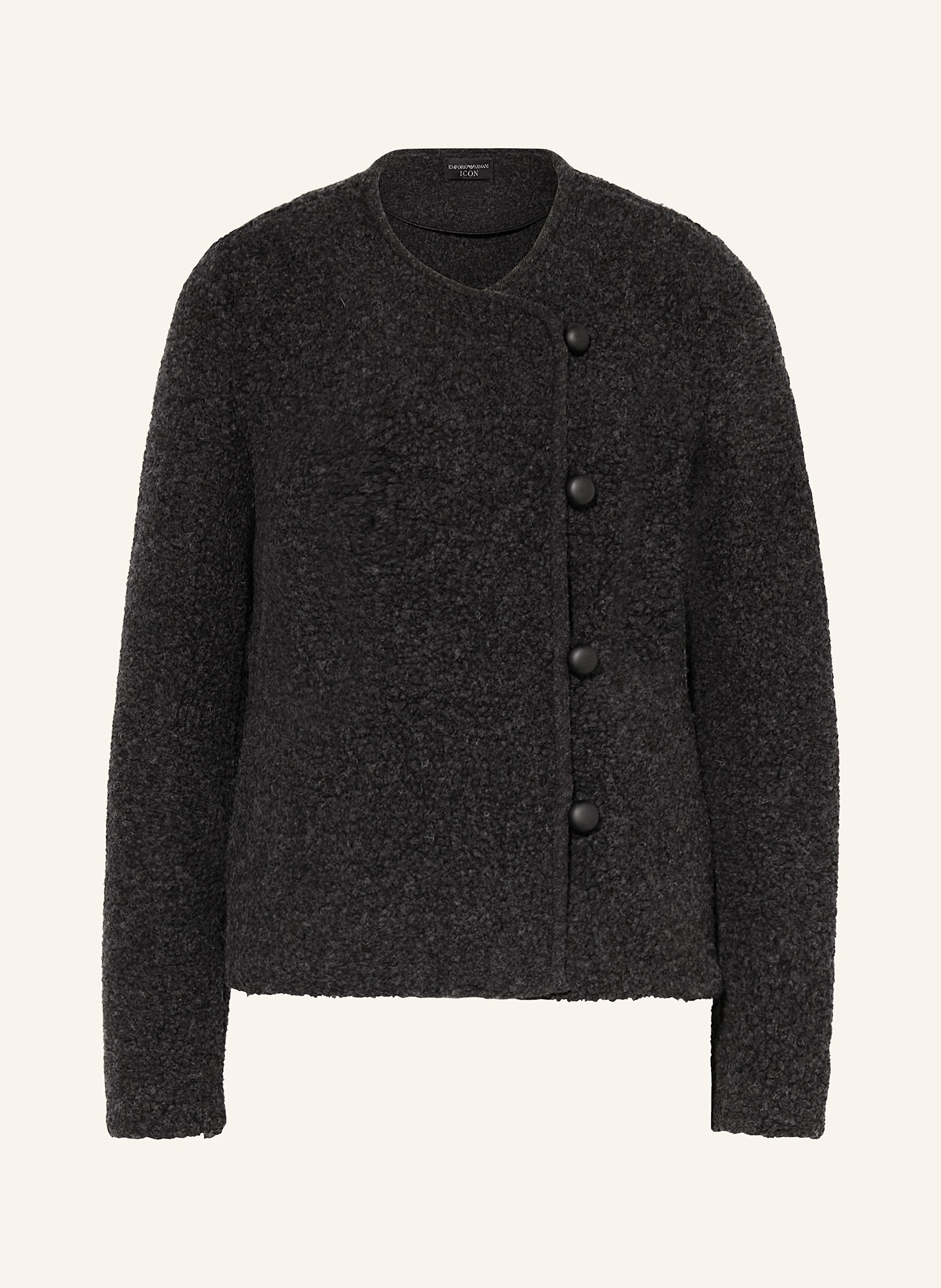 EMPORIO ARMANI Strickjacke aus Teddyfell