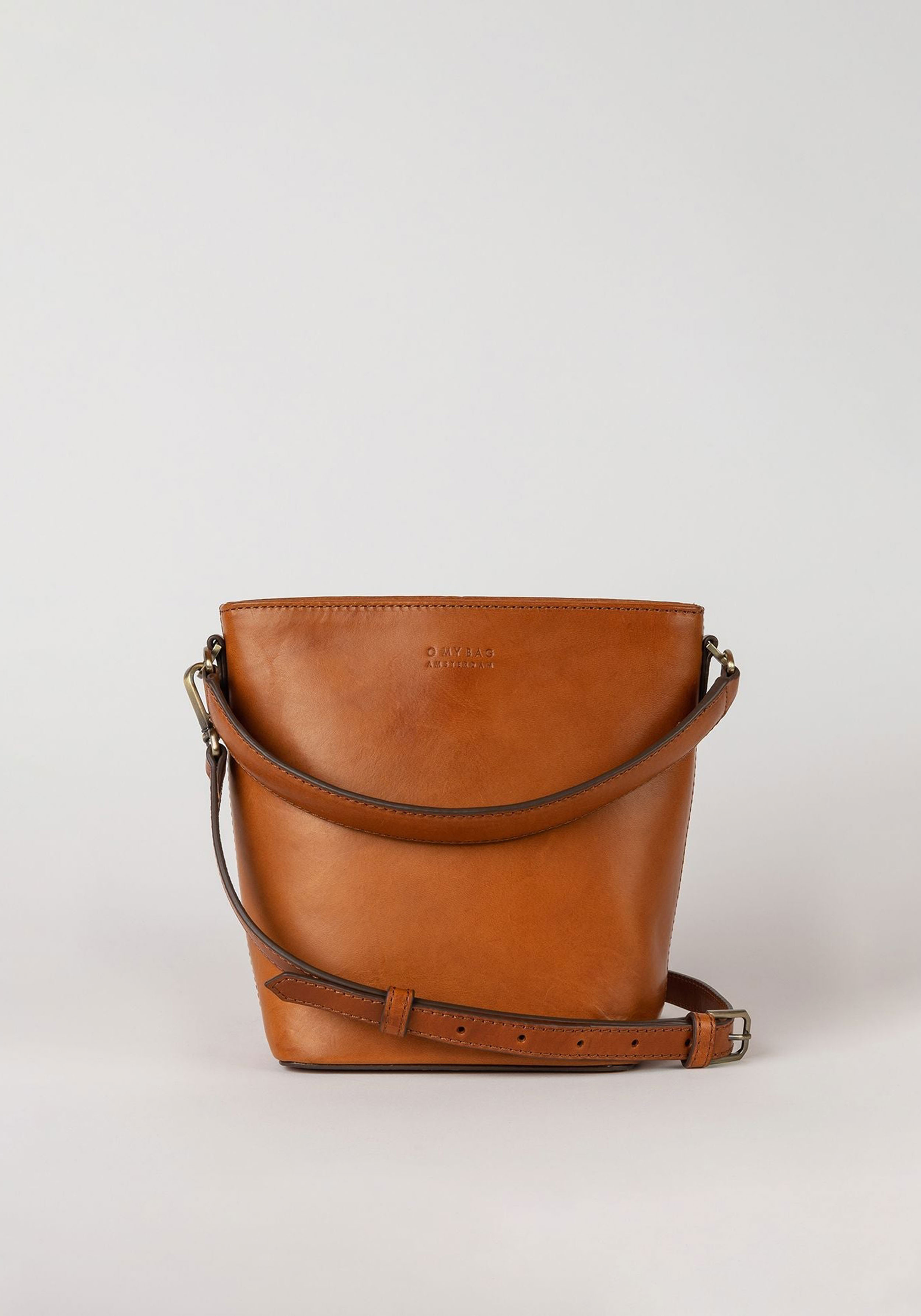 O My Bag Bucket Bag Bobbi Midi Classic Leather Cognac