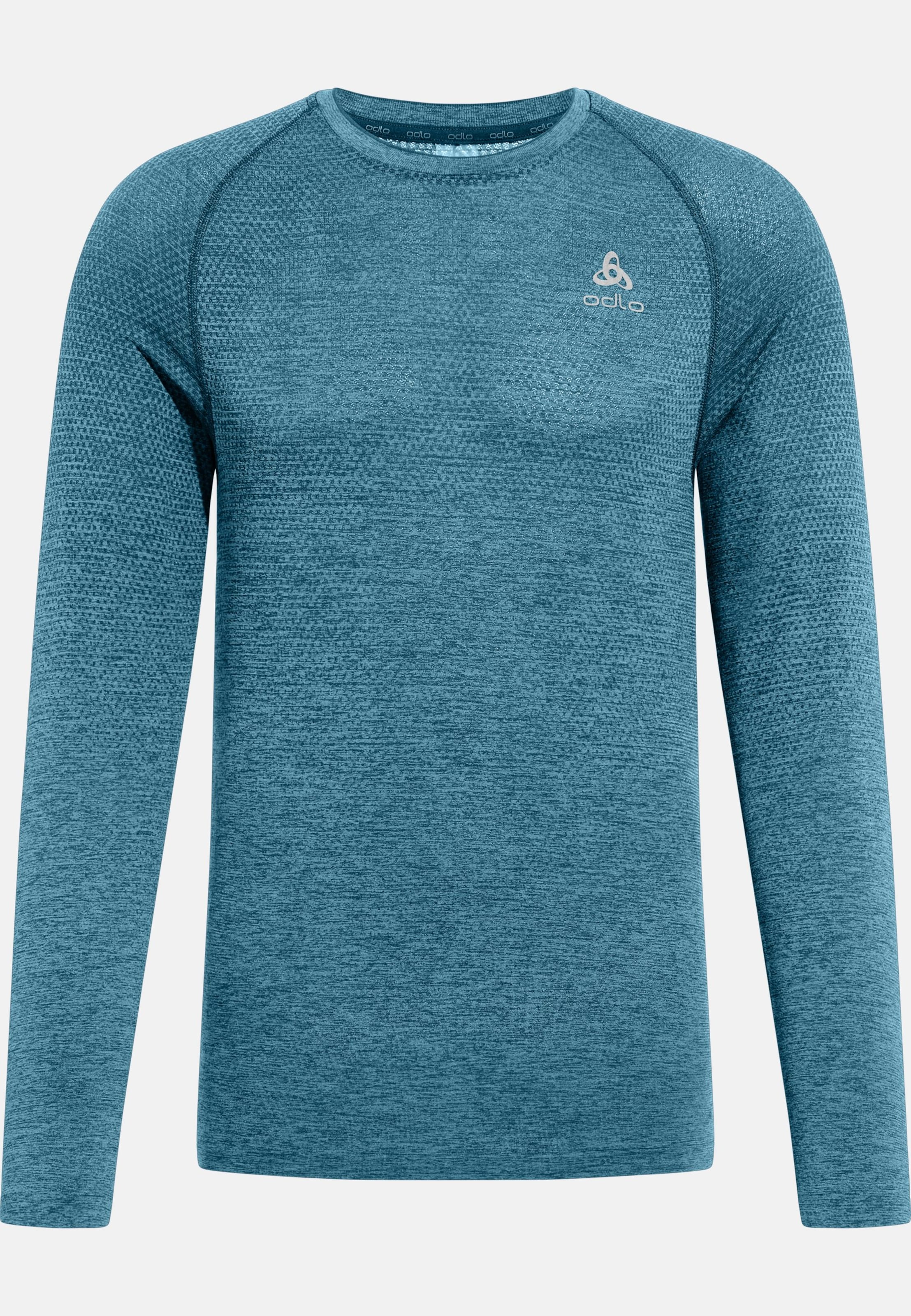 Essentials Seamless Langarm-Laufshirt in dark sapphire melange