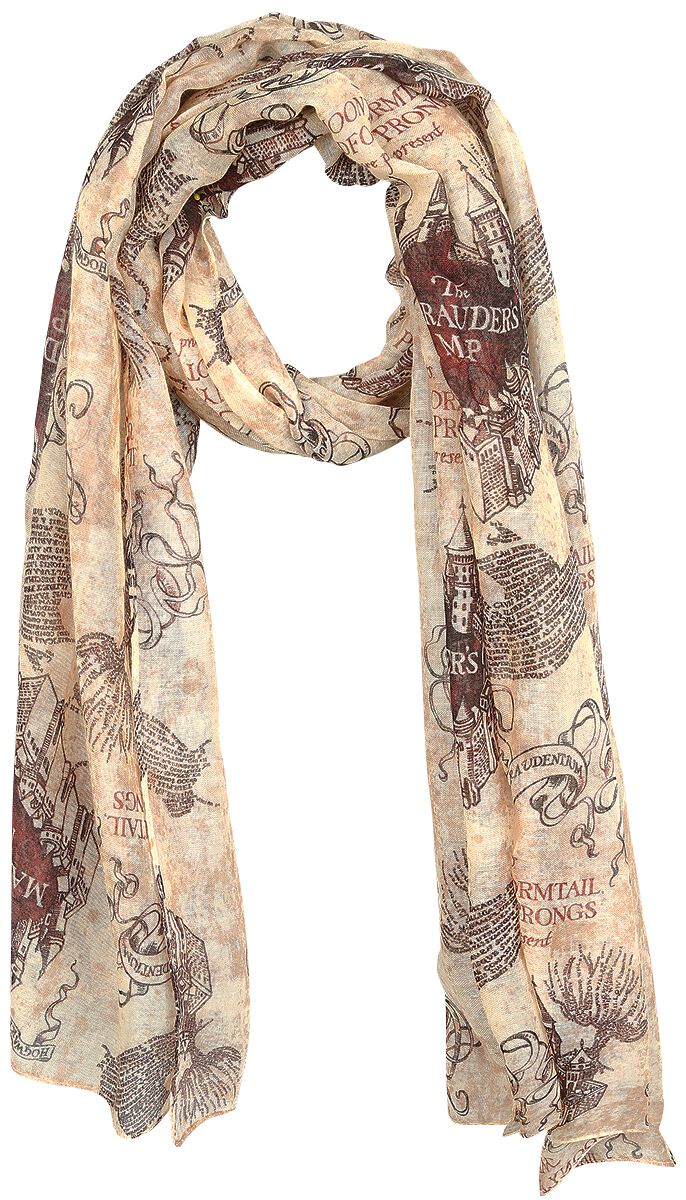 La Carte Du Maraudeur | Harry Potter Foulard