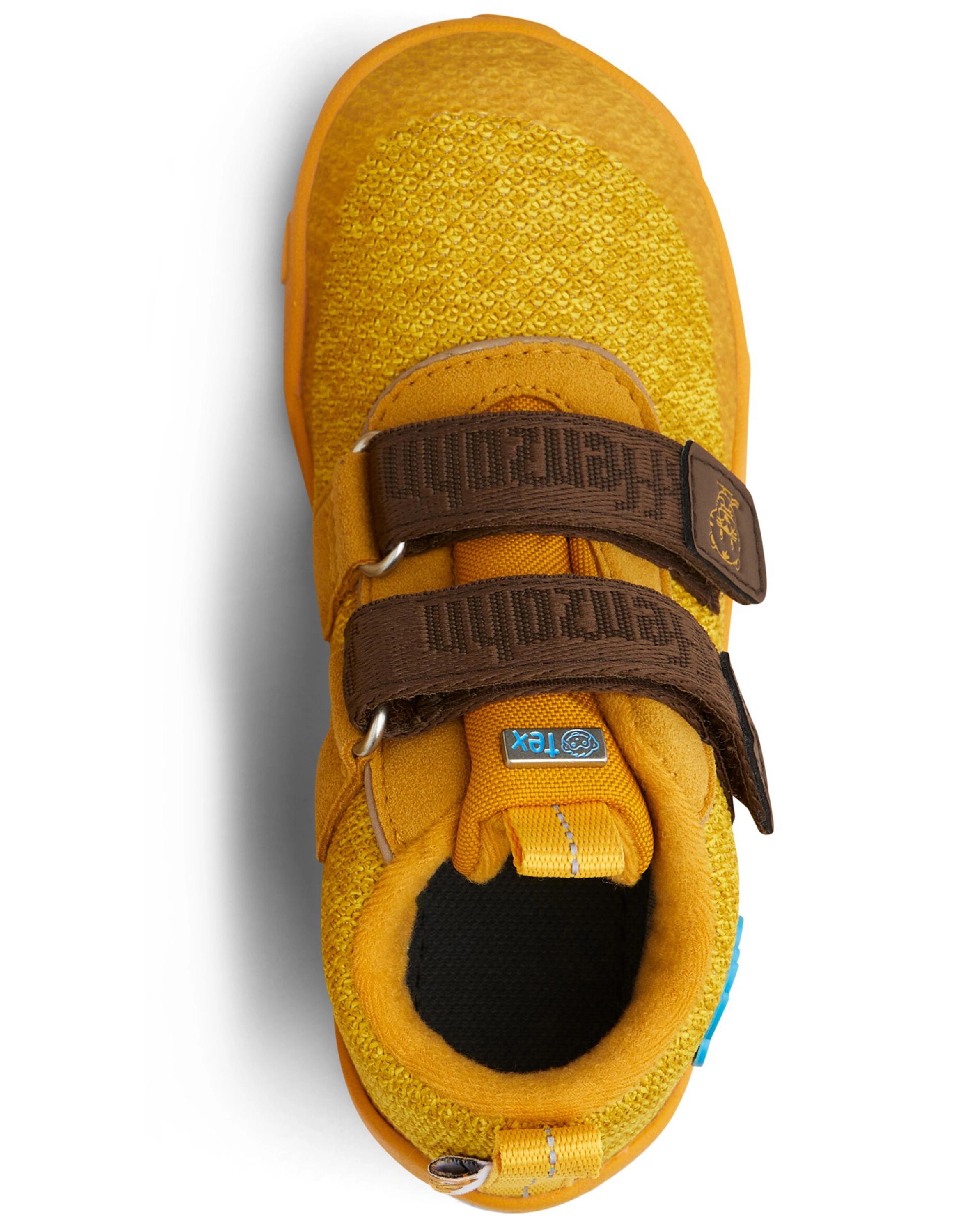 Strick-Halbschuhe HAPPY SMILE TIGER in gelb