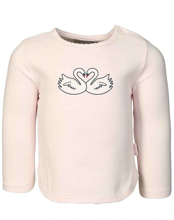 Langarmshirt BEAUTIFUL SWAN in rosa
