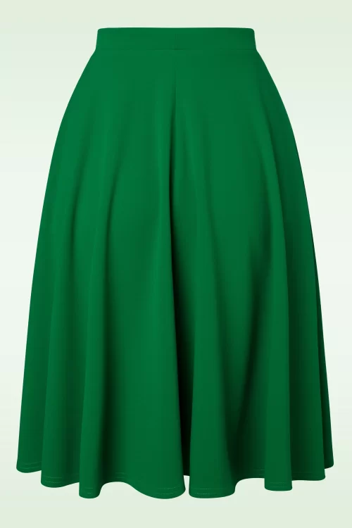 Vintage Chic for Topvintage Sheila swingrok in smaragdgroen