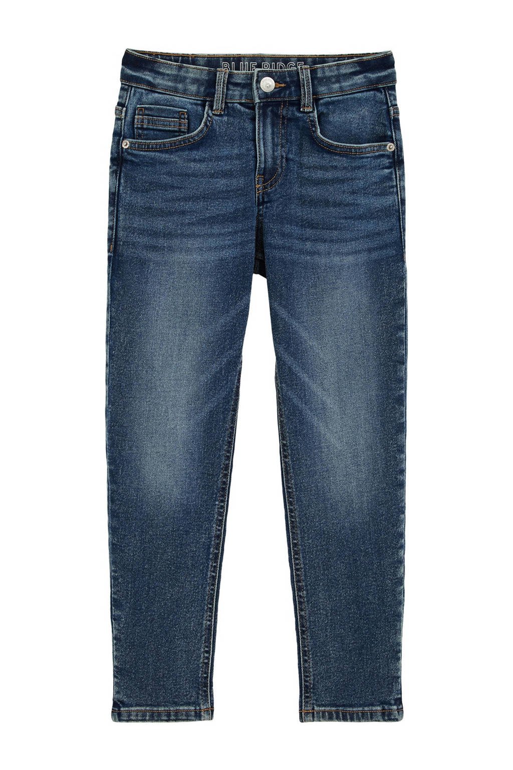 WE Fashion Blue Ridge waist regular fit jeans dark blue denim