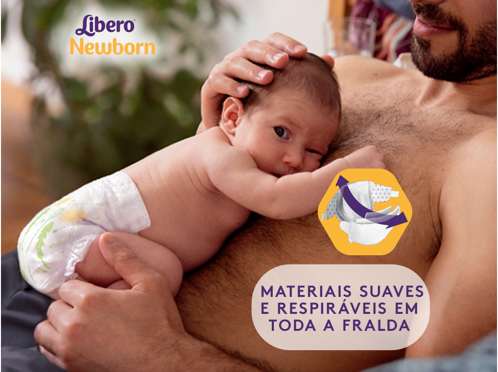 FRALDAS LIBERO NEWBORN T1 2-5KG 66 UN