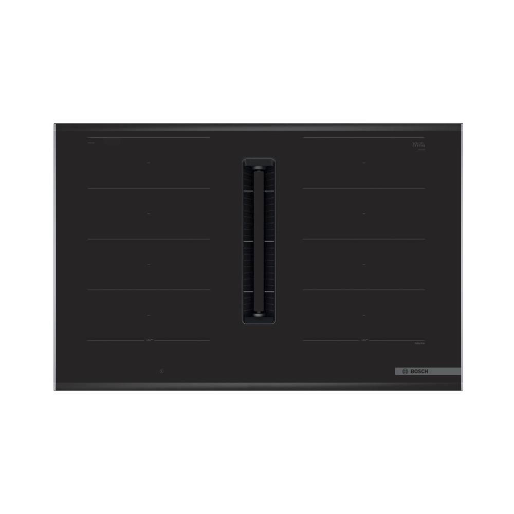 Bosch PXX875D67E Induktionskochfeld mit Designrahmen und integriertem Dunstabzug 80cm