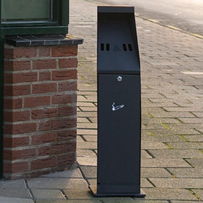 Asbak staand Vepa Bins zuil vrijstaand zwart 31043774 (VB043774)
