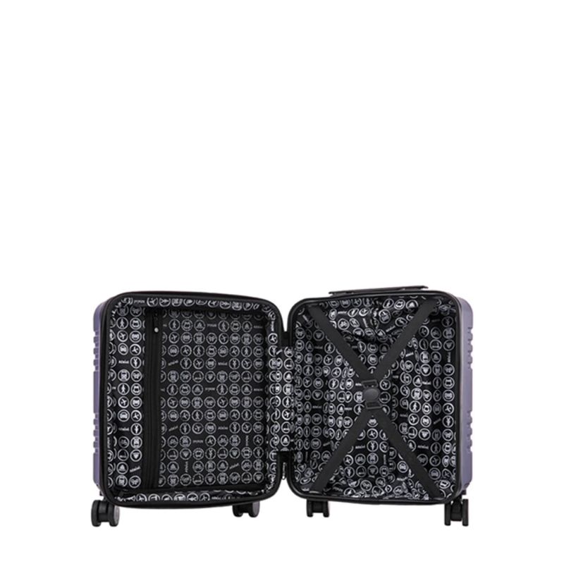 Valise underseat rigide Déclic Extensible 45 cm Violet