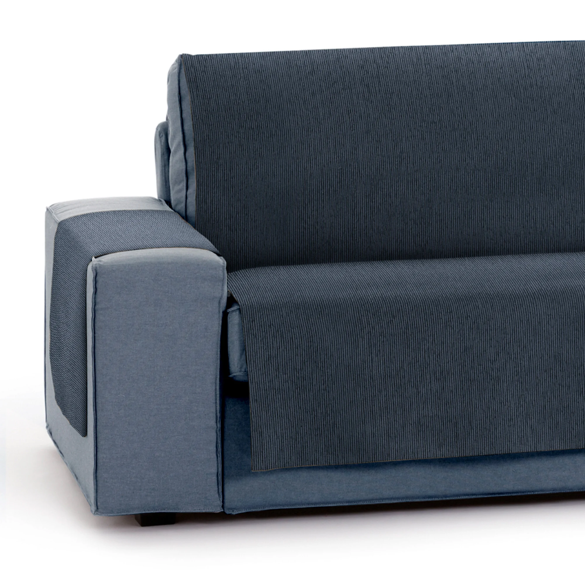 Capa protetora Vipalia para poltrona de 1 lugar ou reclinável. Chenille liso. Design Elite. Azul. 1 lugar