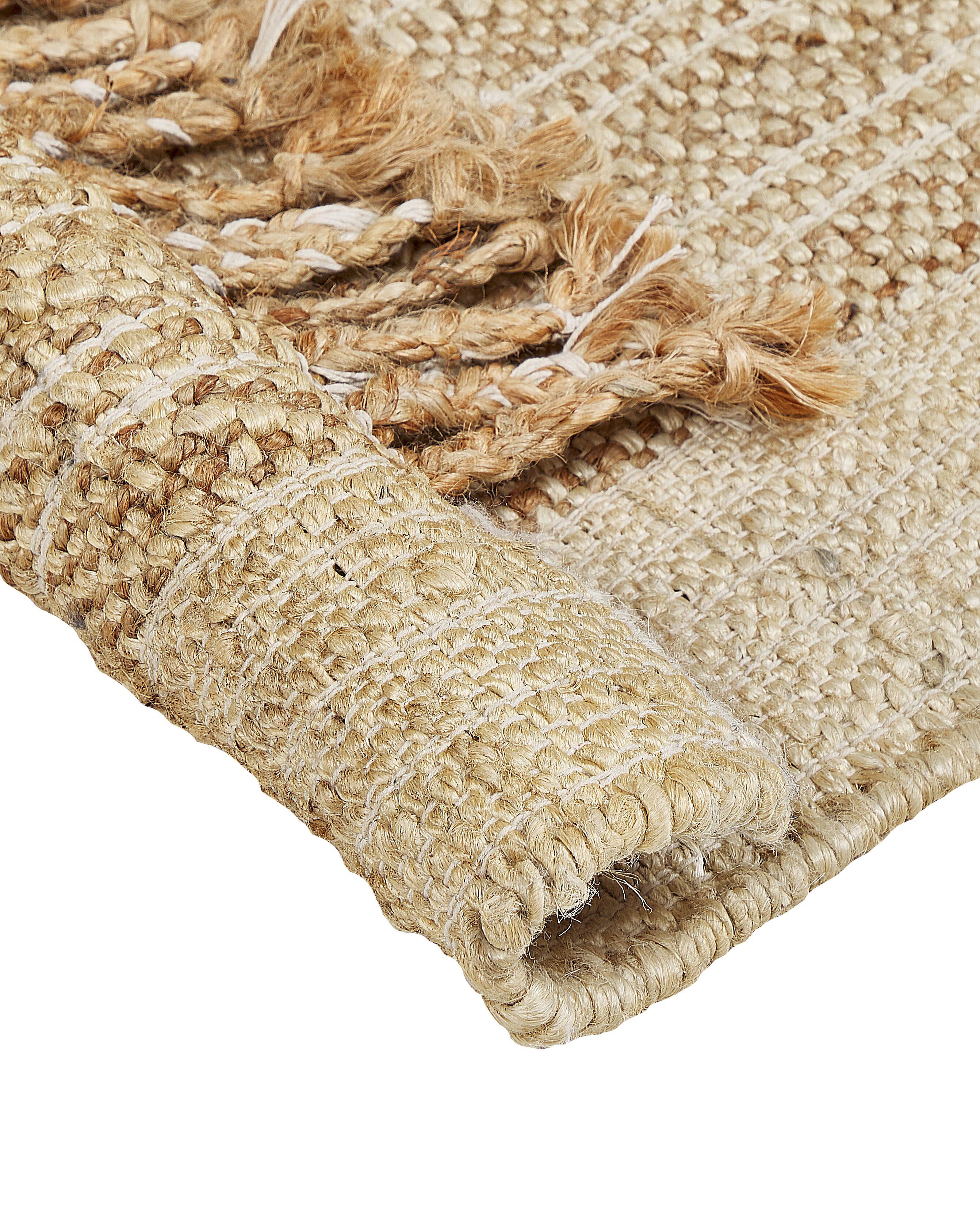 Vloerkleed ORTAOBA Beige 160 x 230 cm Jute