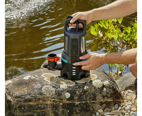 Gardena Spillvattenpump 15000 for rent og skittent vann