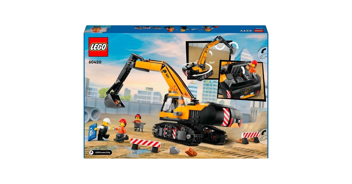 LEGOCity - Gele graafmachine Constructiespeelgoed  (60420)