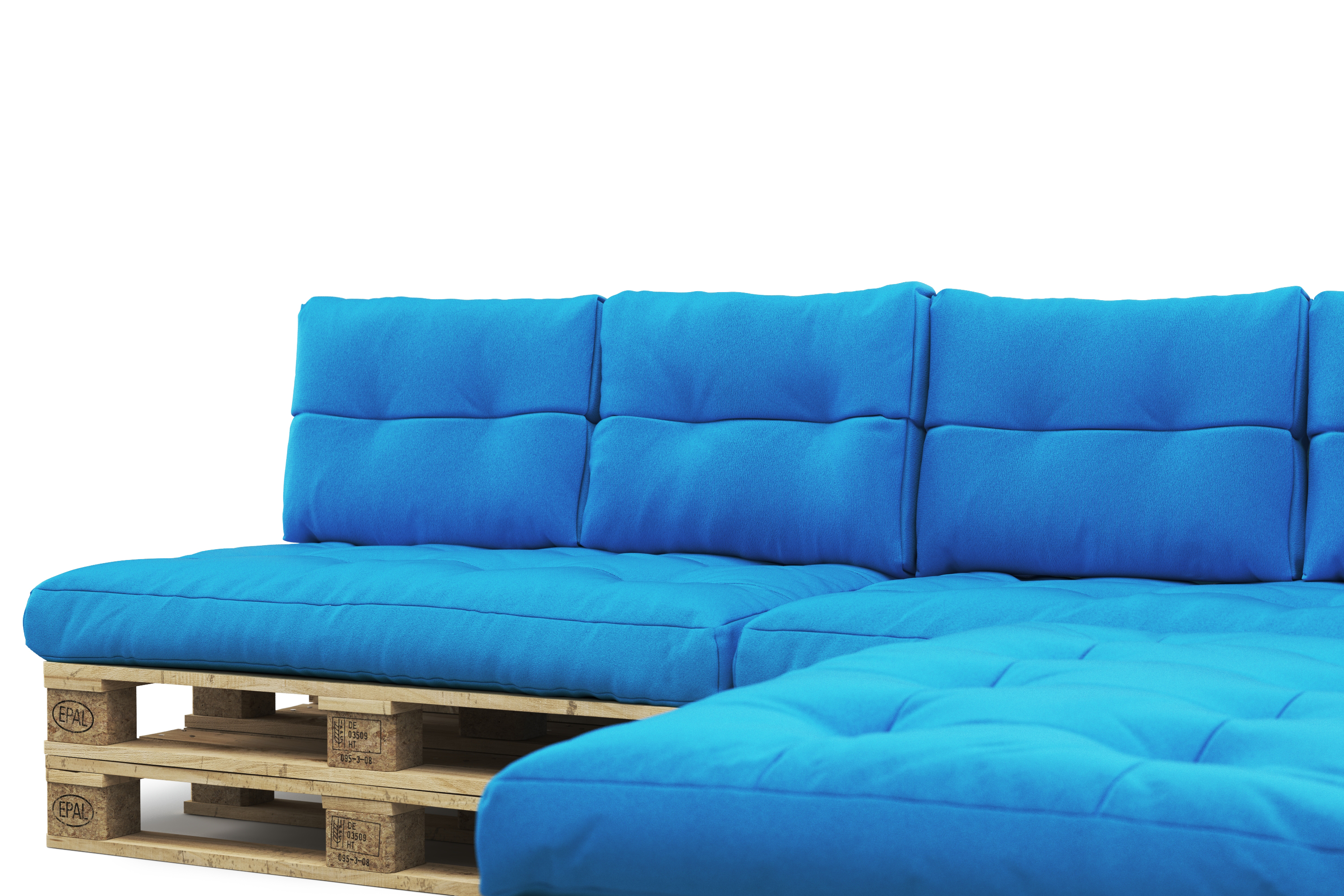 Palettenlounge TENERO inkl. Kissen türkis