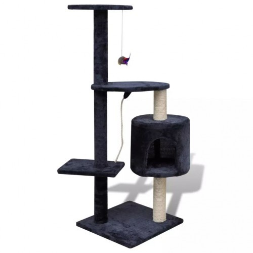 Poste arranhador azul para gatos