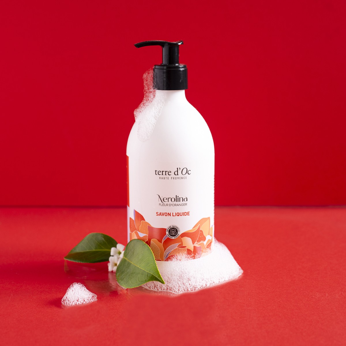 Savon liquide bio - Nerolina - Fleur d'oranger - 495 ml
