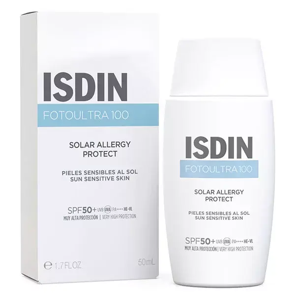 Isdin FotoUltra 100 Solar Allergy Fusion Fluid Crème Solaire SPF50+ 50ml