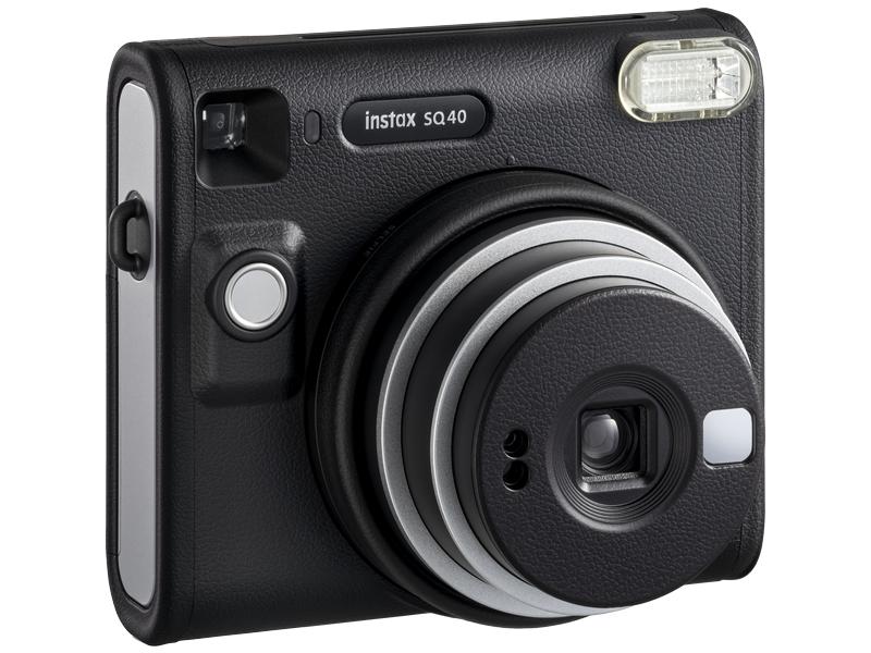 Fujifilm Fotokamera Instax Square SQ40 Schwarz Erfassen Sie Ihr wahres Ich – Must-Have Kamera mit Nostalgie-Feeling