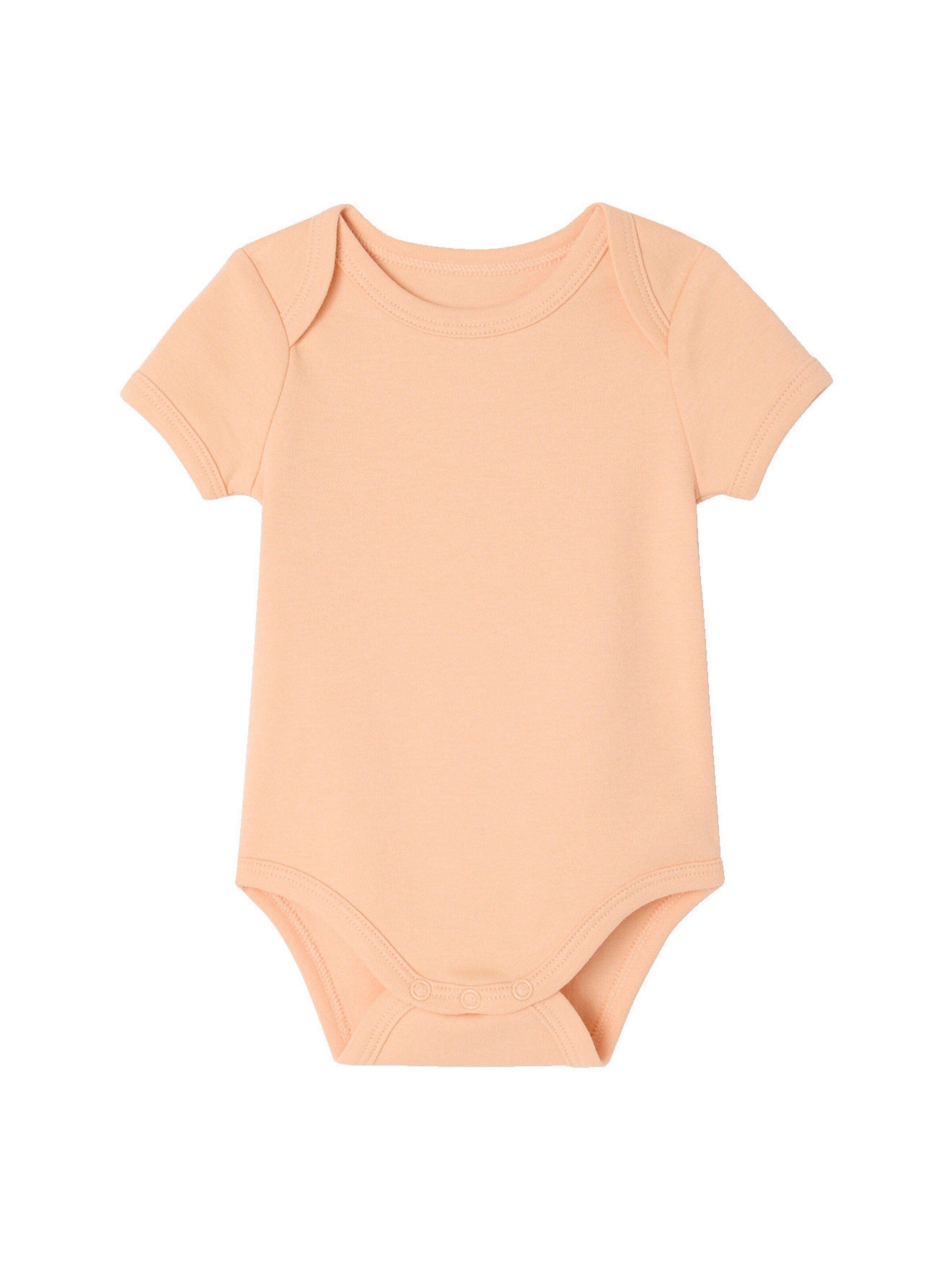 Vertbaudet Bio-Kollektion: 5er-Pack Baby Bodys mit kurzen Ärmeln, Hase & Blumen set weiß