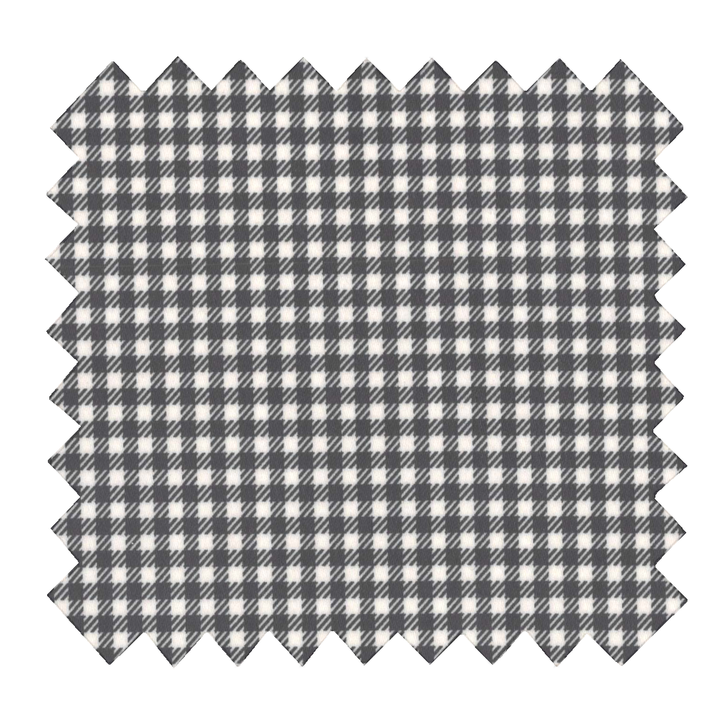 Tissu Enduit Au Mètre Vichy Noir