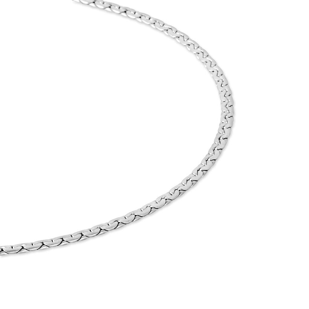 Collier Sujitha Maille Haricot Or Blanc