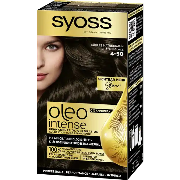 Professional Performance Oleo Intense Permanente Öl-Coloration 4-50 Kühles Naturbraun