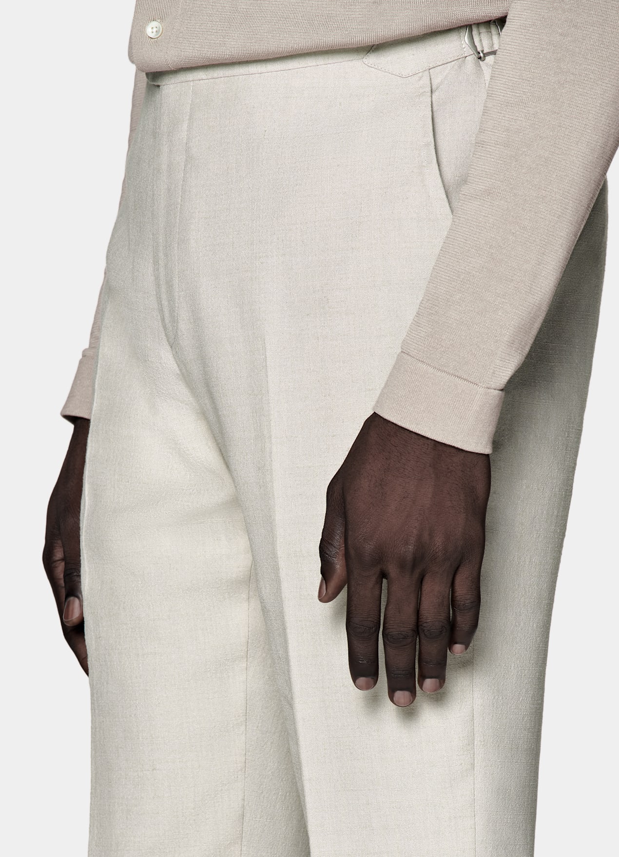 Costume Havana coupe Tailored marron clair