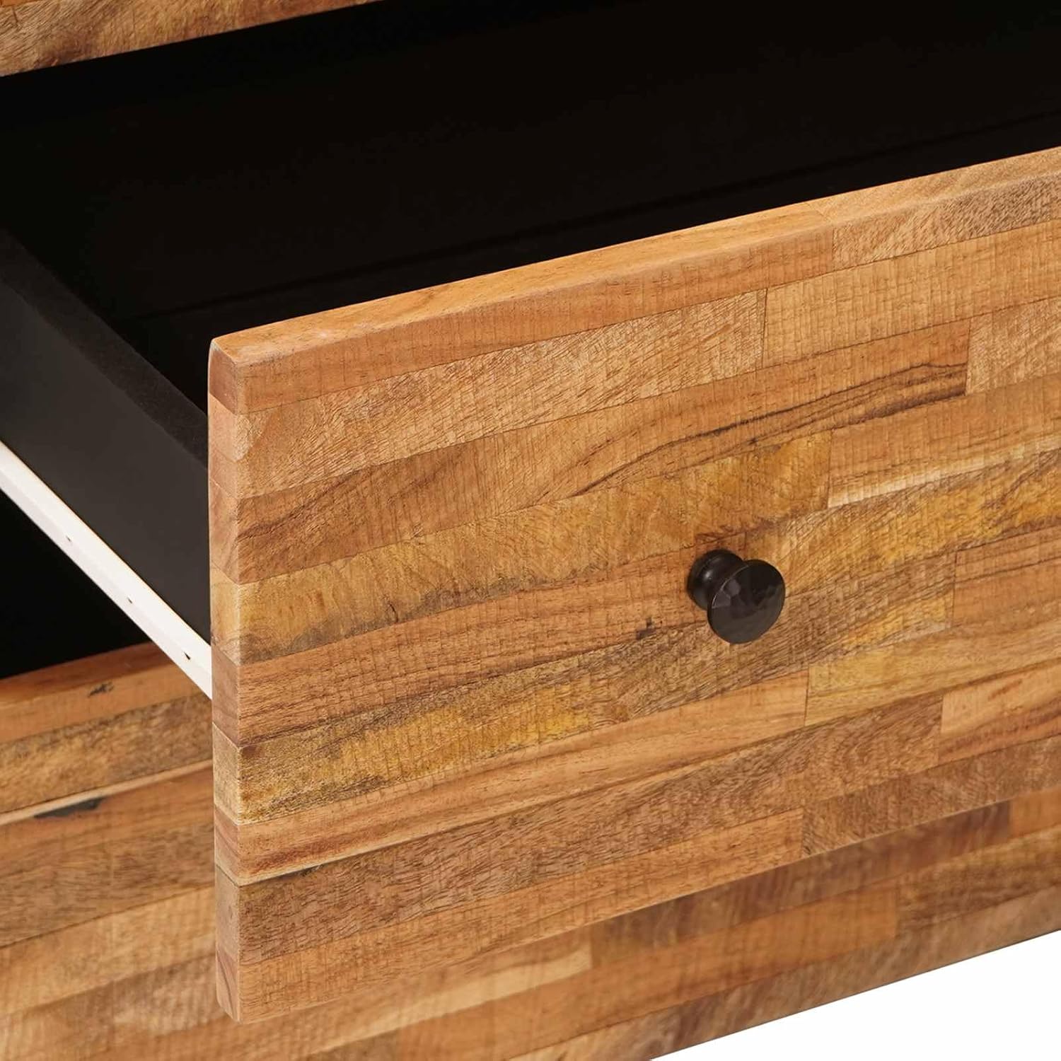 vidaXL Aufbewahrungs-Sideboard Braun 60 x 33 x 75 cm Massivholz Mango, Eleganter Holz-Sideboard, rechteckig, Stabiler Mangoholz-Schrank, vielseitiger Organizer für Dein Wohnzimmer