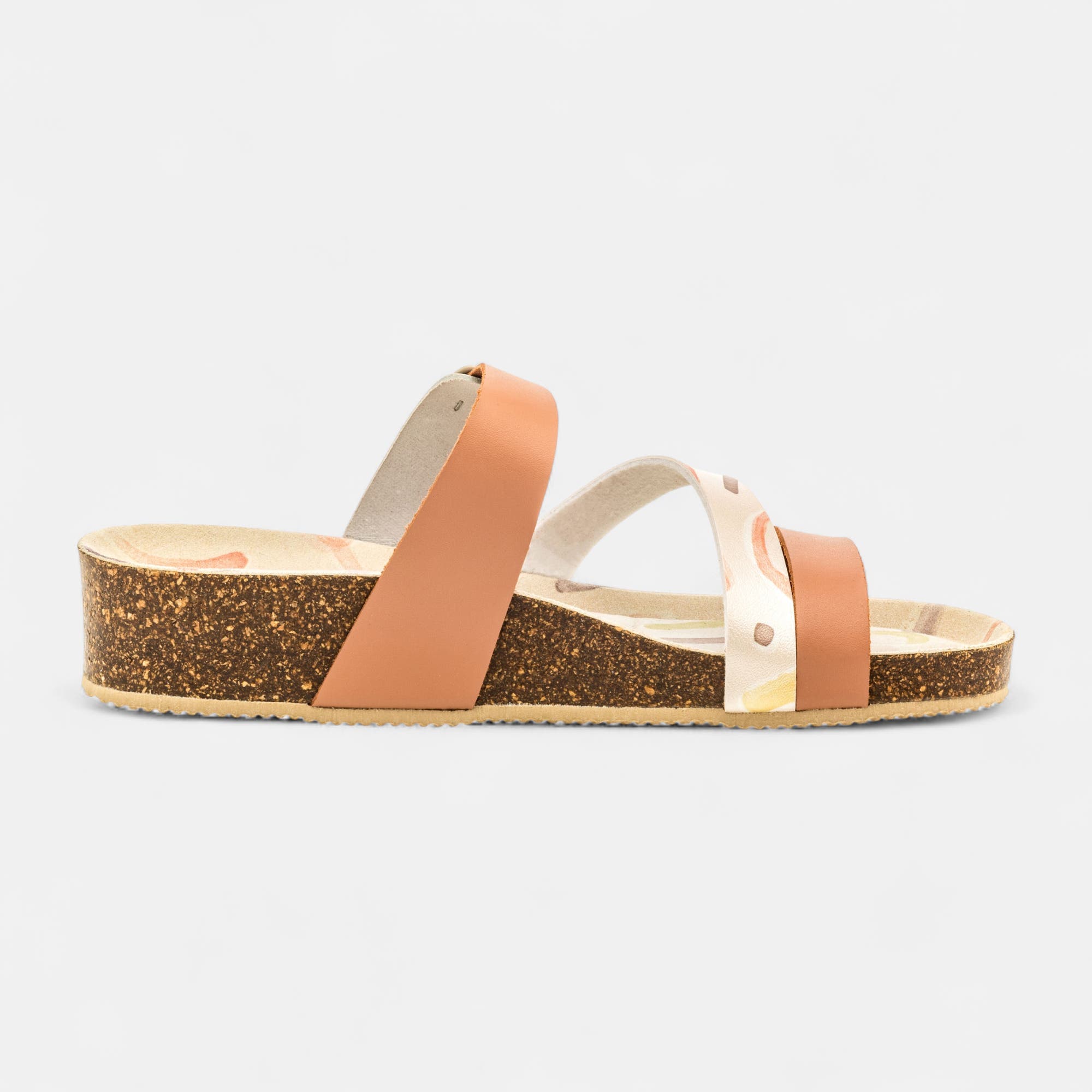 Mules semelle liège Femme rose