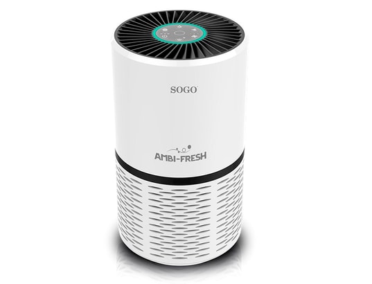 SOGO - Purificateur d'air hepa, filtre à charbon actif à 3 couches...
