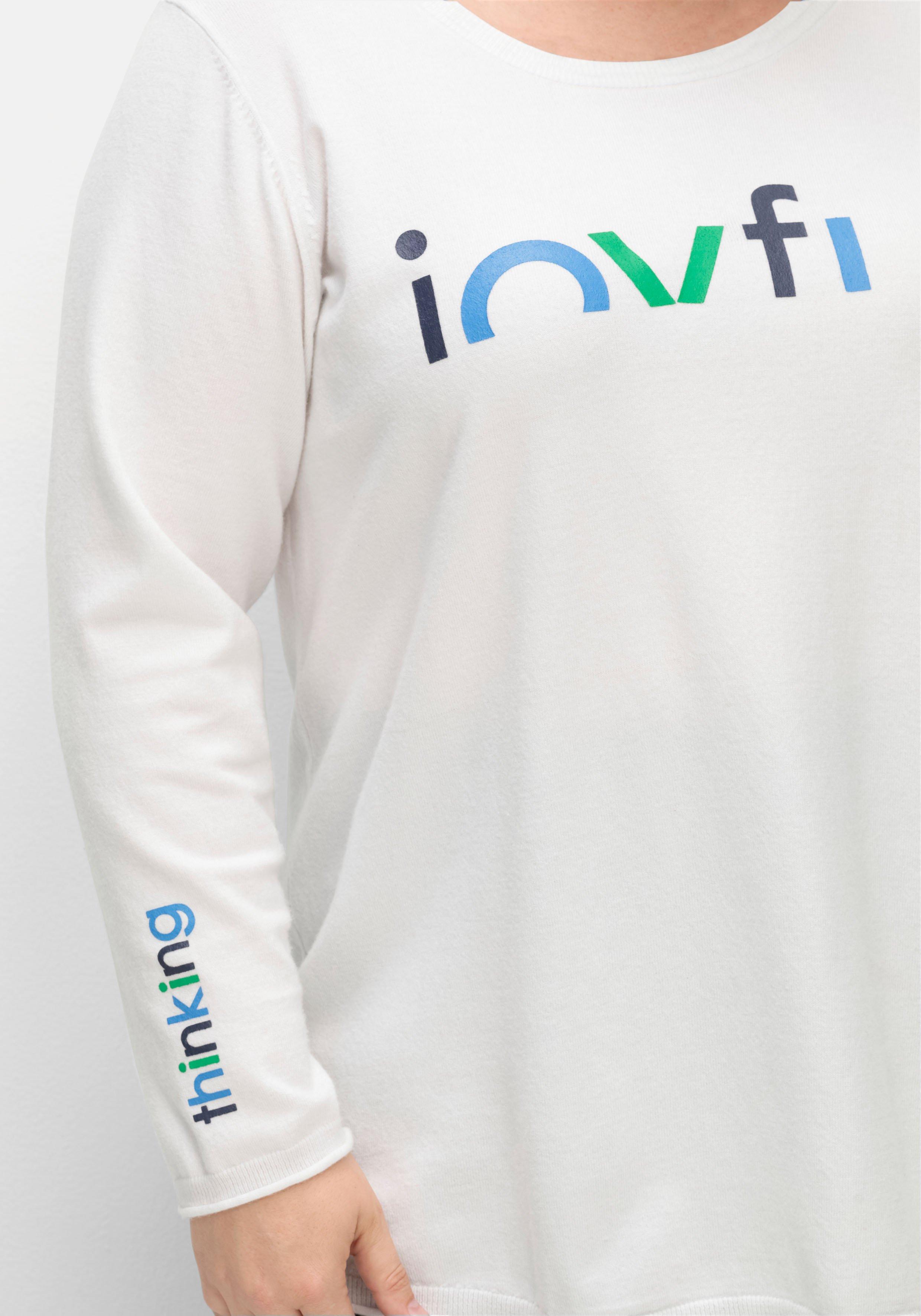 Pullover mit Wordingprint, in A-Linie