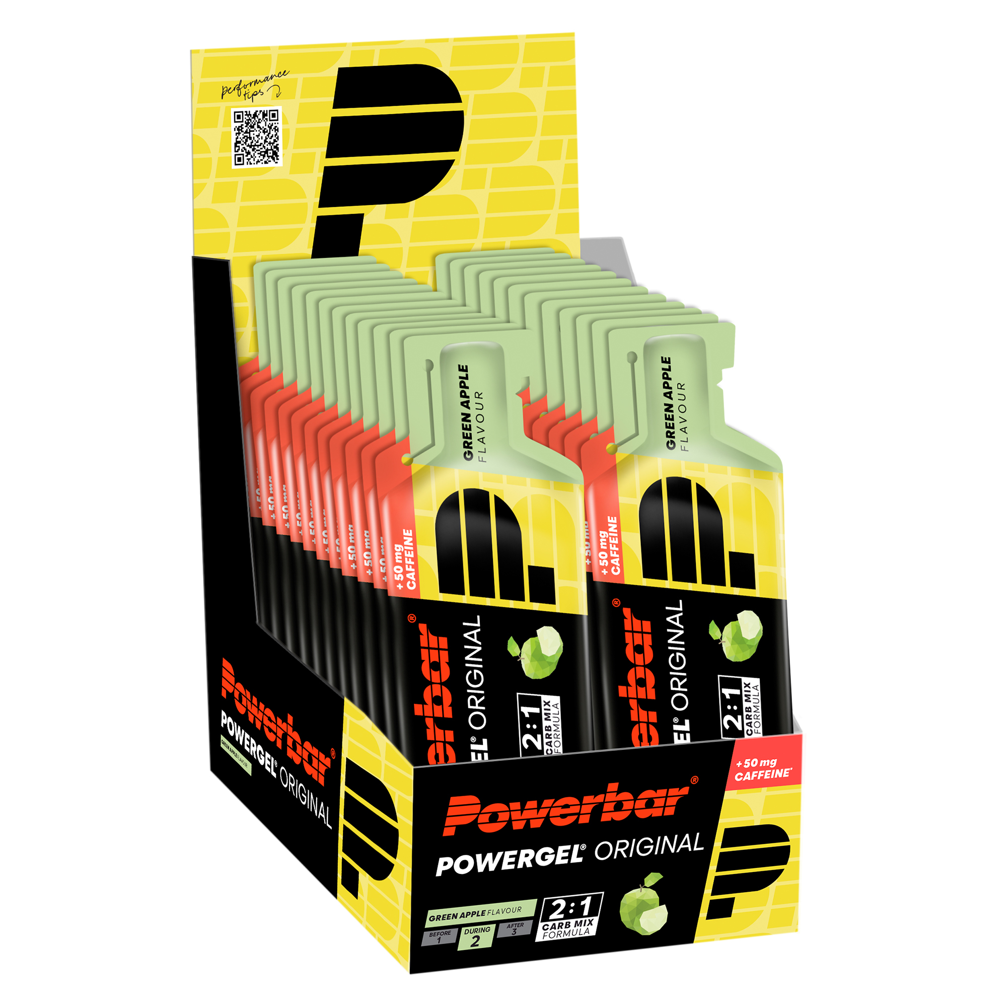 PowerGel Original - 24x41g - Green Apple (mit Koffein)