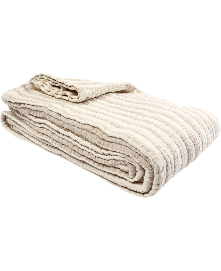 Magasin du Nord Collection Stripe throw beige Beige