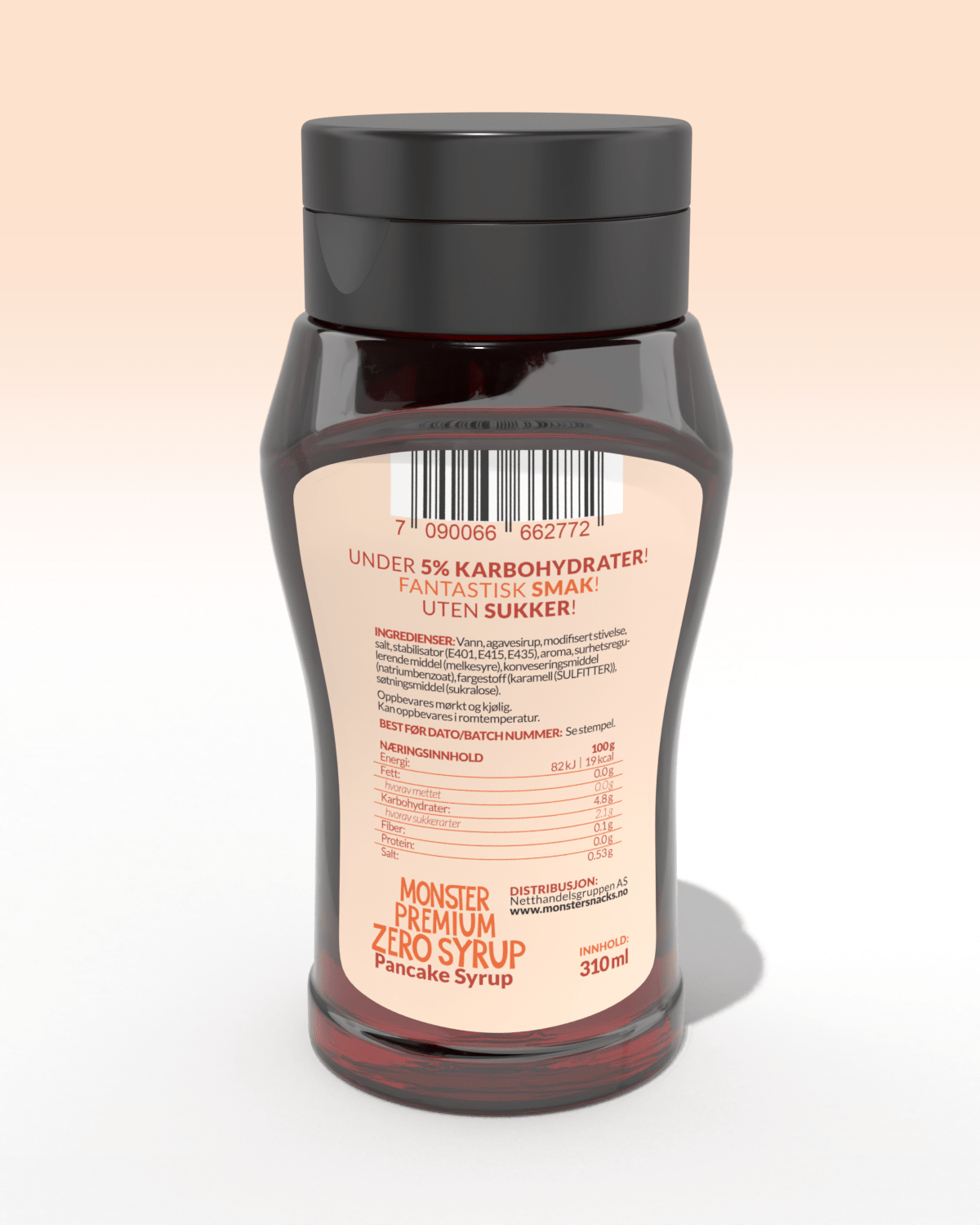Monster Premium Zero Calorie Syrup - Pancake Syrup - TREPAKNING!