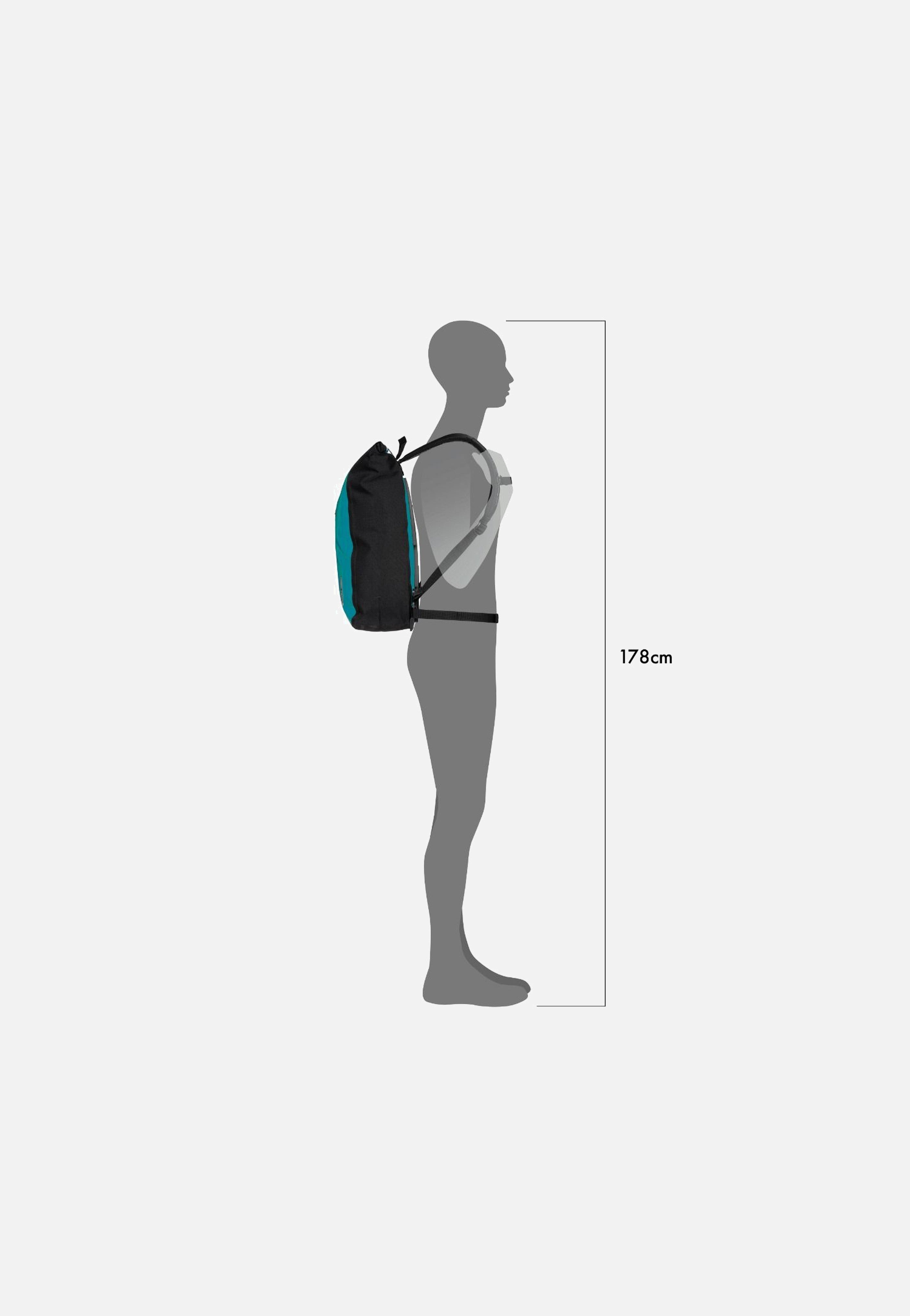 Velocity 23L Petrol-Black - Rolltop Rucksack