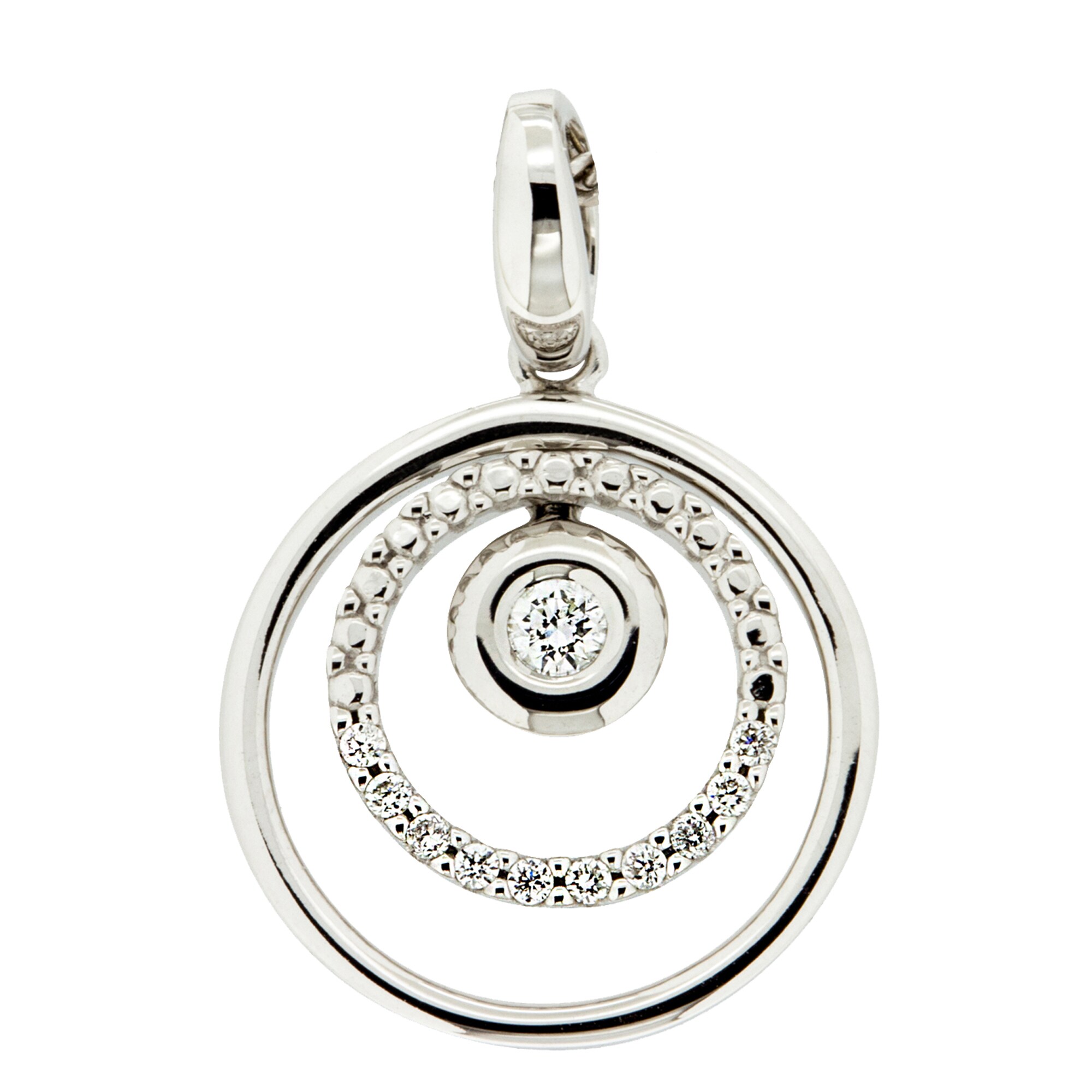 Orolino Anhänger 585 Gold mit 11x Brillant zus. 0,08ct.