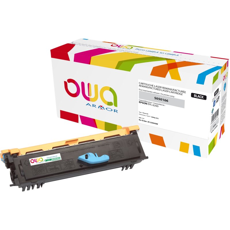 Toner remanufacturé OWA - haute capacité - Noir - pour EPSON C13S050166