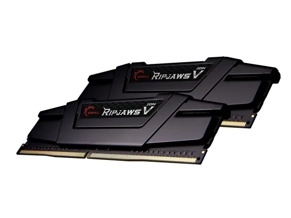 G.Skill Ripjaws V - DDR4 - sæt - 64 GB: 2 x 32 GB - DIMM 288-PIN - 3600 MHz / PC4-28800 - CL16 - 1.45 V - ikke bufferet - ikke-ECC - klassisk sort
