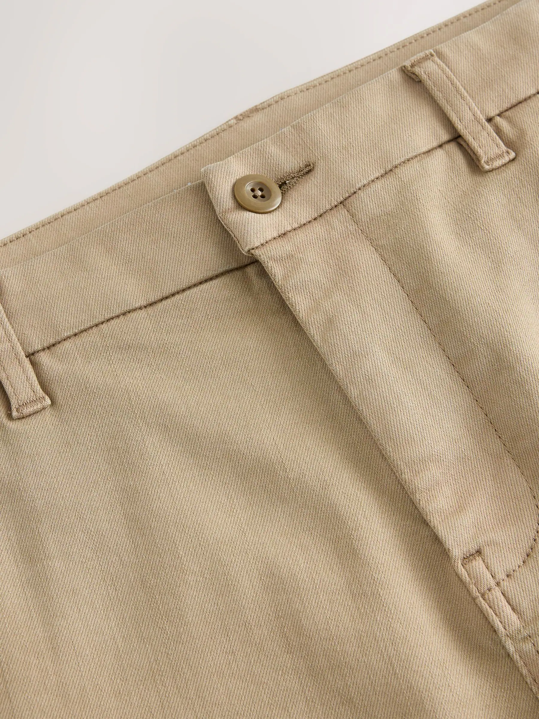 Pastelgeel - Slim Fit - Motionflex chino