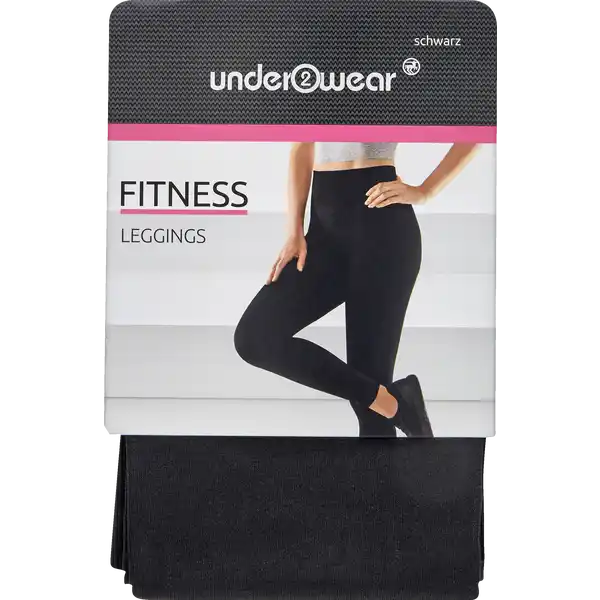 Under2wear Fitnessleggings schwarz L (44 / 46)