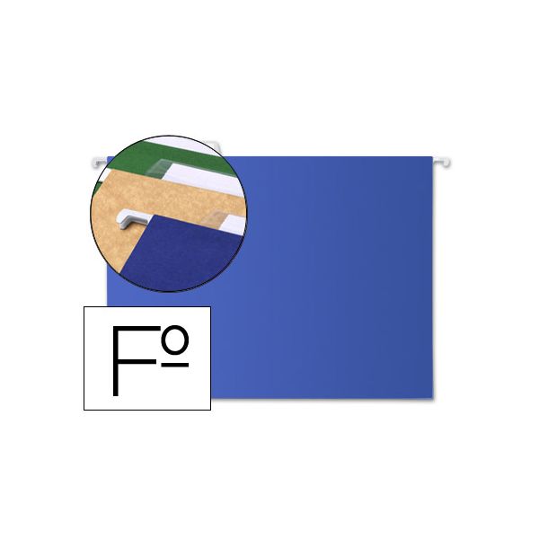Liderpapel Pasta de Suspensão Visor Superior 365x240x350mm 250g Azul - 42813