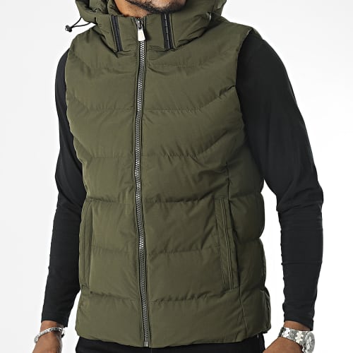 Doudoune Sans Manches Vert Kaki
