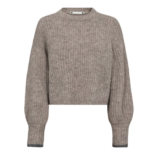 Co'Couture CoralieCC Crop Striktrøje, Walnut, L