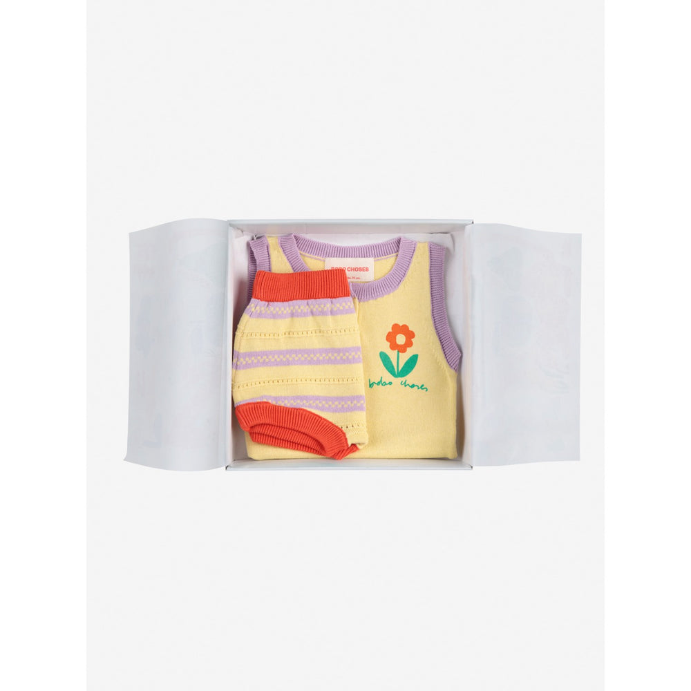 Køb Bobo Choses Beige Flower Strikket Sæt